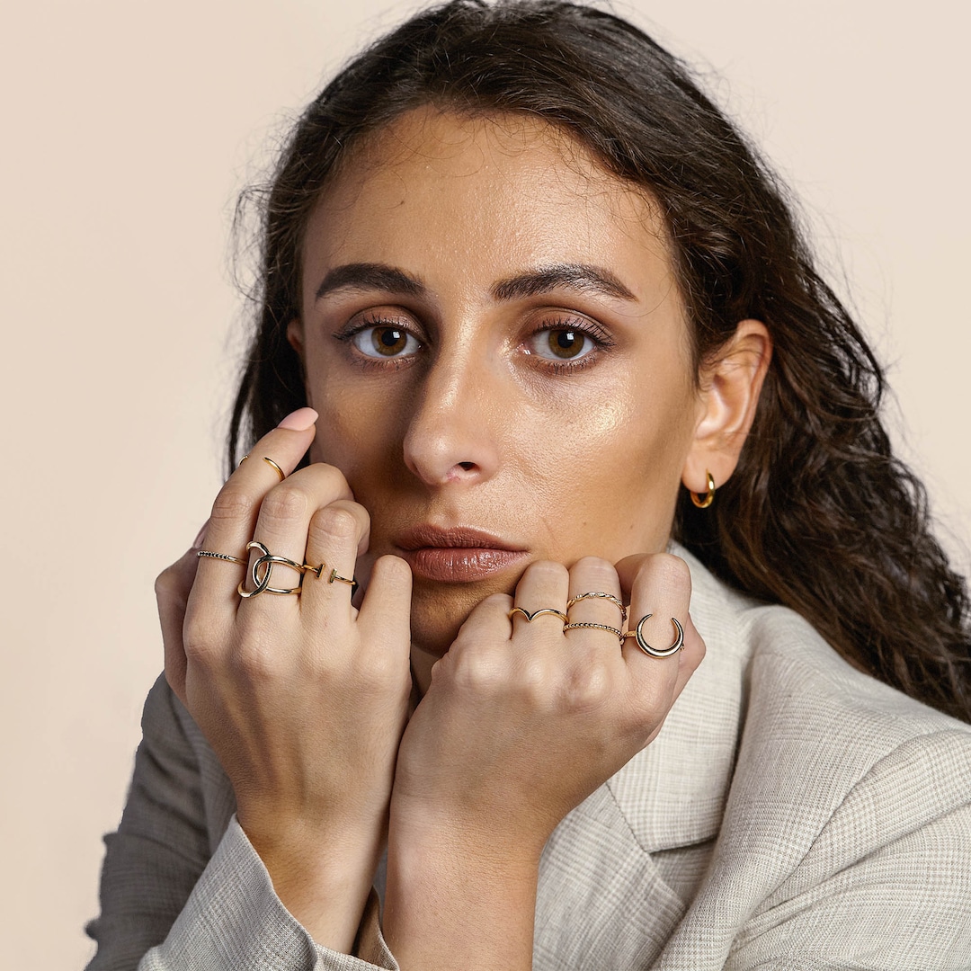 Rose Gold Statement Ring, Big Rings for Women, Thumb Ring, Statement