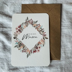 Aquarell-Karte zum Muttertag