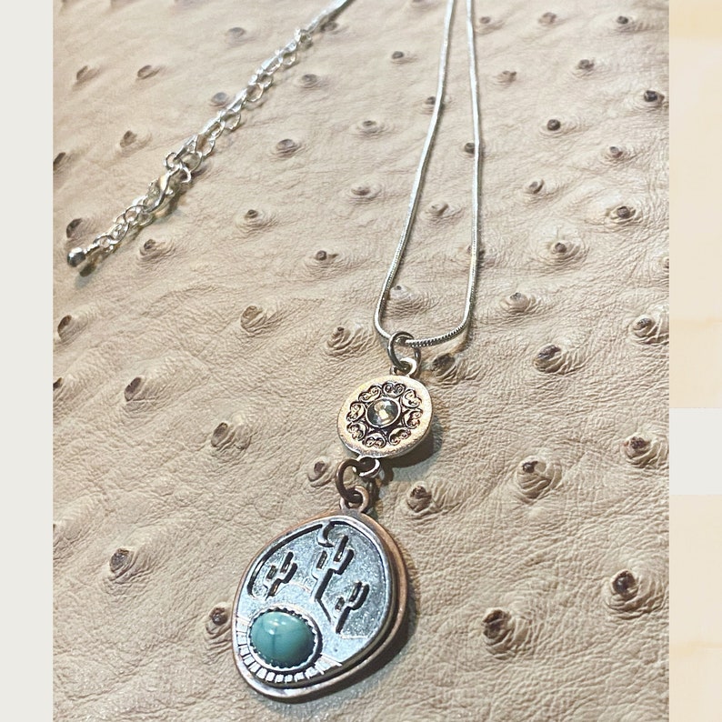 Cactus Pendant necklace