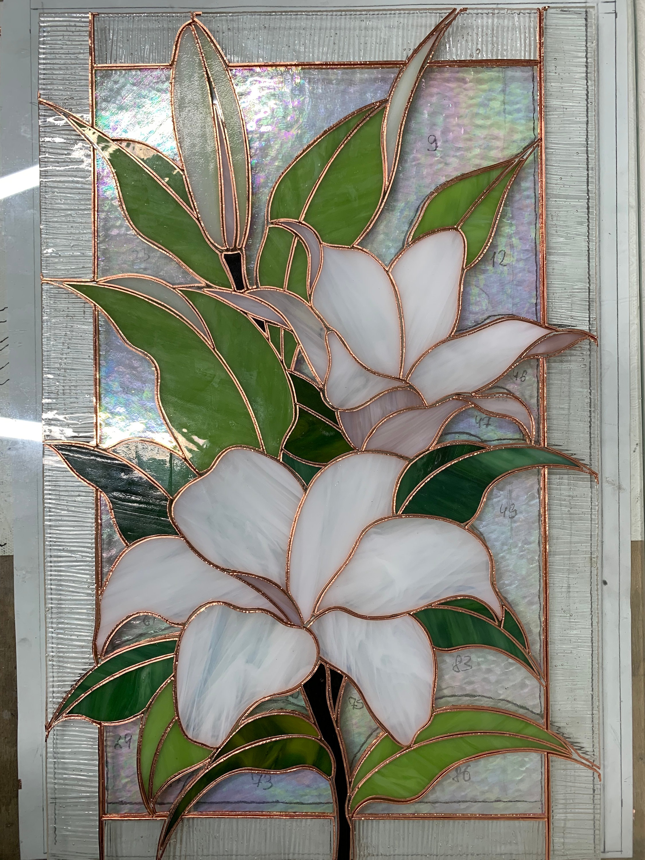 Glasmalerei-Aufkleber Kornfeldblumen – Statische Fensterdekoration, Ca. 13,5 Cm Durchmesser, Aus Der Serie 'Birds, Butterflies And Flowers'