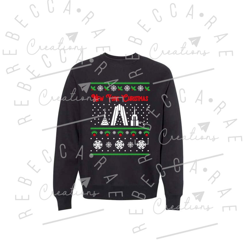 New York Christmas Svg NYC Ugly Sweater Svg New York Ugly Sweater Png