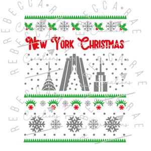 New York Natale in formato SVG NYC brutto maglione in formato SVG New York brutto maglione png brutto maglione NY camicia in formato SVG NYC Natale New York in formato SVG New York City Natale PNG