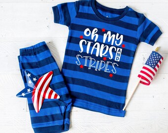 4th of july baby pajamas