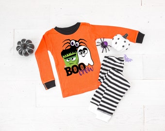 Boo Crew Halloween Baby or Toddler Pajamas - 1st Halloween - Frankenstein Pajamas - Ghost Pajamas - Spider Pajamas - Halloween Pajamas