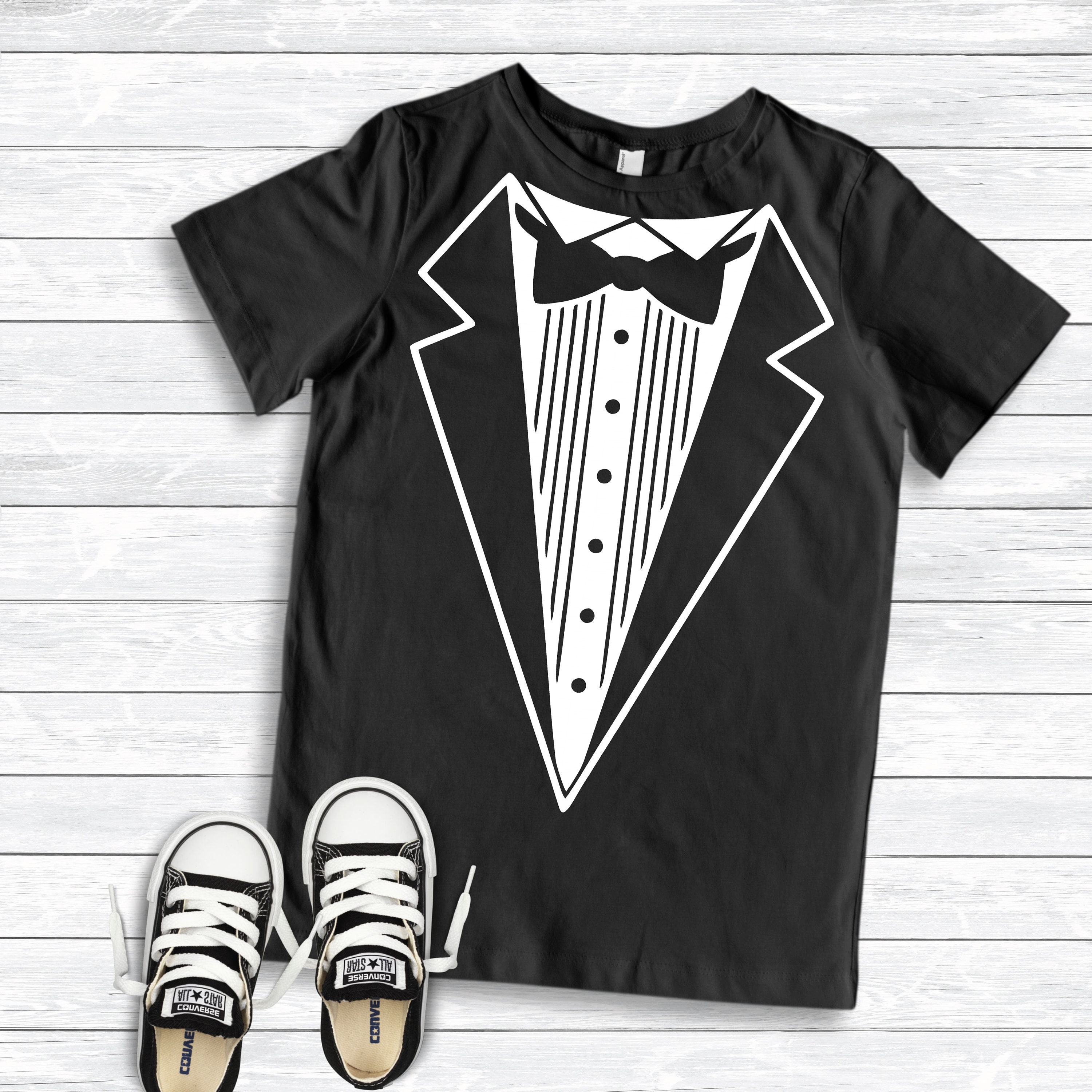 Tuxedo Tee Infant or Toddler Shirt or Bodysuit Cute Toddler Etsy