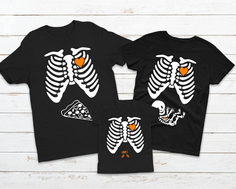 Skeleton Maternity Family Halloween T-shirts Halloween - Etsy