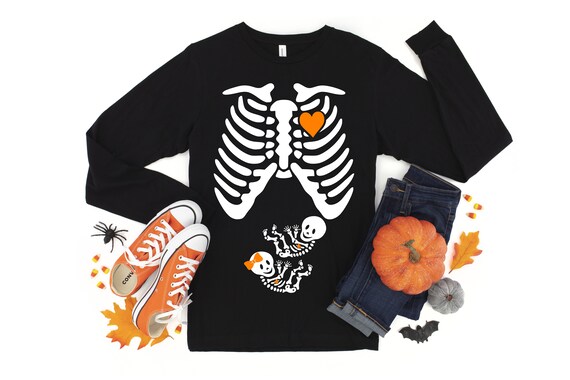 TWINS LONG SLEEVE Skeleton Maternity 