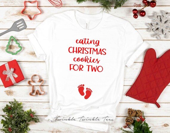 Christmas Pregnancy T-shirt | Etsy 