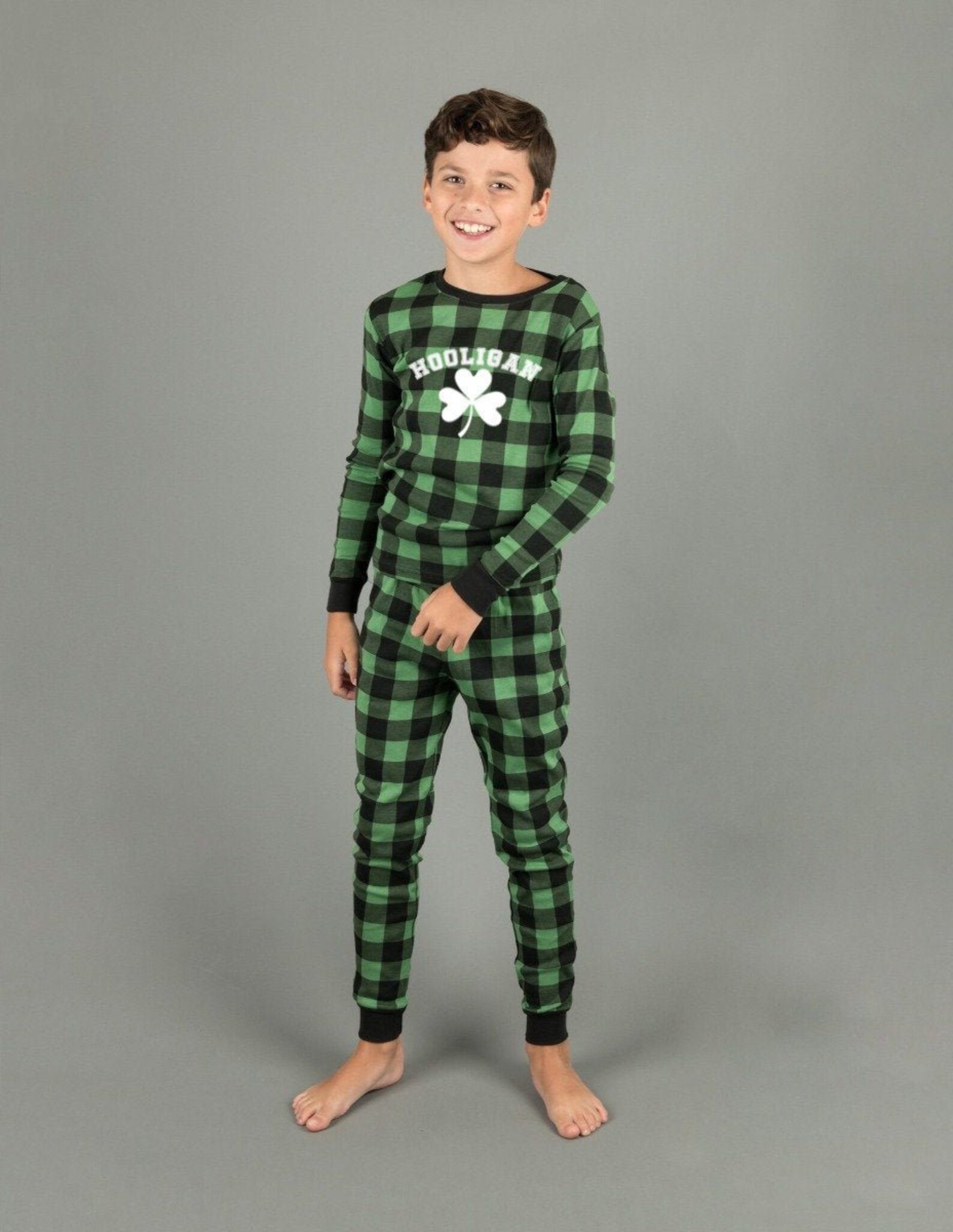 Hooligan Green Plaid Dog Pajamas for St Patrick's Day Etsy