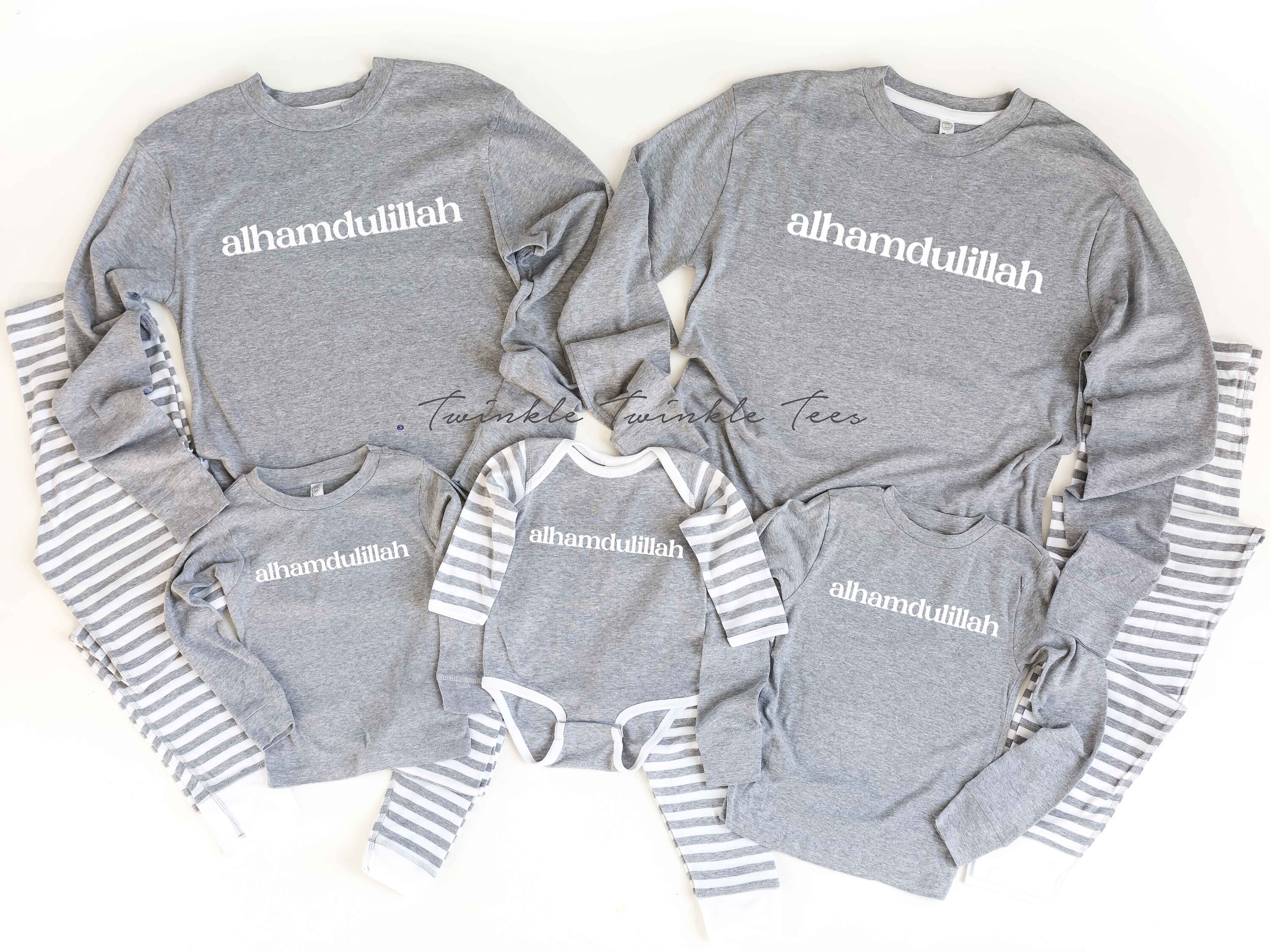 Alhamdulillah Grey Pajamas Ramadan Kareem Ramadan Pajamas Etsy