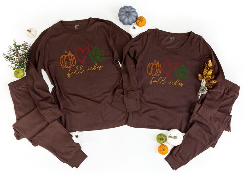matching fall family pajamas