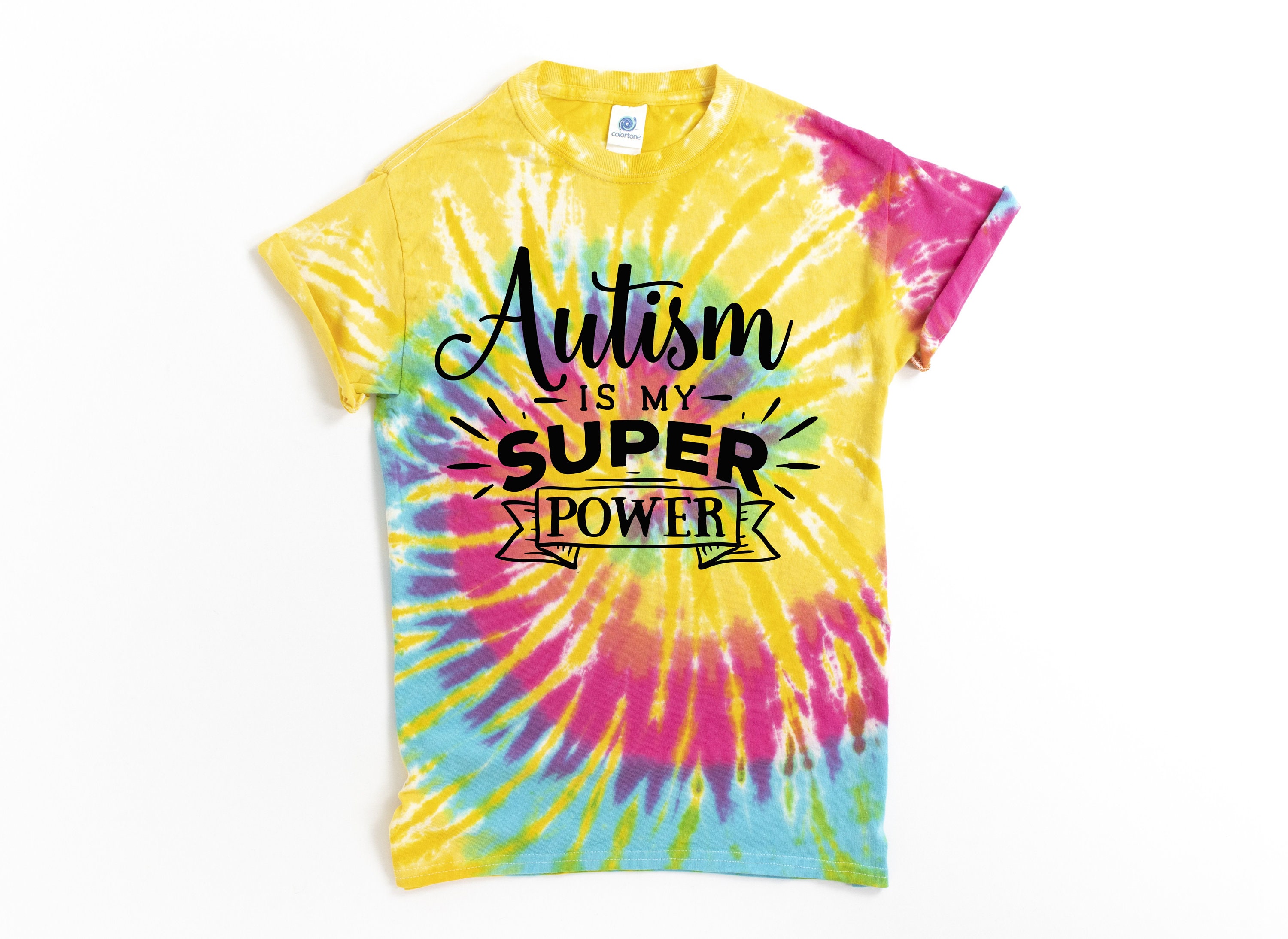 Autisme is Mijn Super Power Tie Dye 