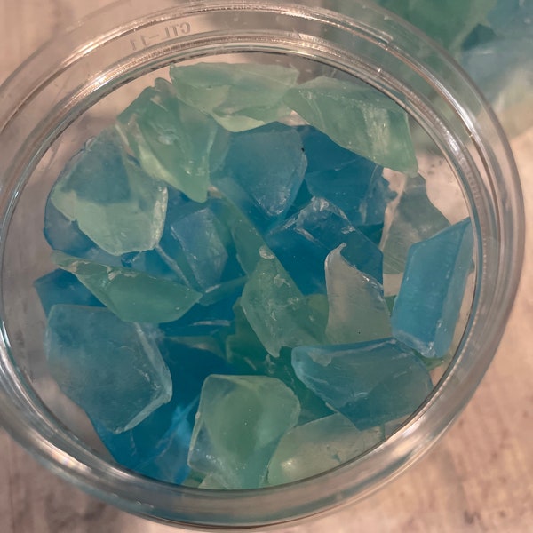 Sea glass soap - seashell gift idea - beach lover gift