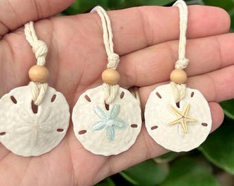 Sanddollar Legend Car Charm: Coastal Beach Scented Car Accessory,Beach decor seashell charm