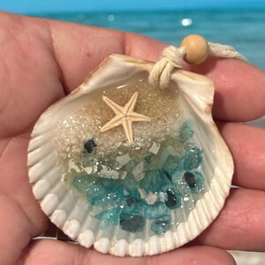 Seashell Ornament,beach Wedding Favor, Beach Christmas Ornament ...