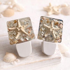 Beach nightlight, starfish light, beach decor, beach gift, condo decor nightlight