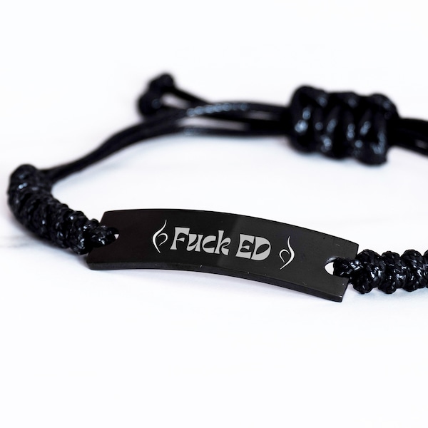 Fuck Ed Neda eating Disorder Symbol Gift Bracelet / Eating Disorder Recovery Bracelet / Neda Jewelry / Ed Bracelet / Gift Bracelet