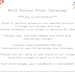 School Photo Template Set of 2 | 8x12 Class | 5x7 Portrait |alphabet ...