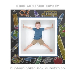 Multi box | 1,4,6,9 box | Back to School | Blackboard | Preschool | kindergarten | Graduation | School | Photo template | photoshop template