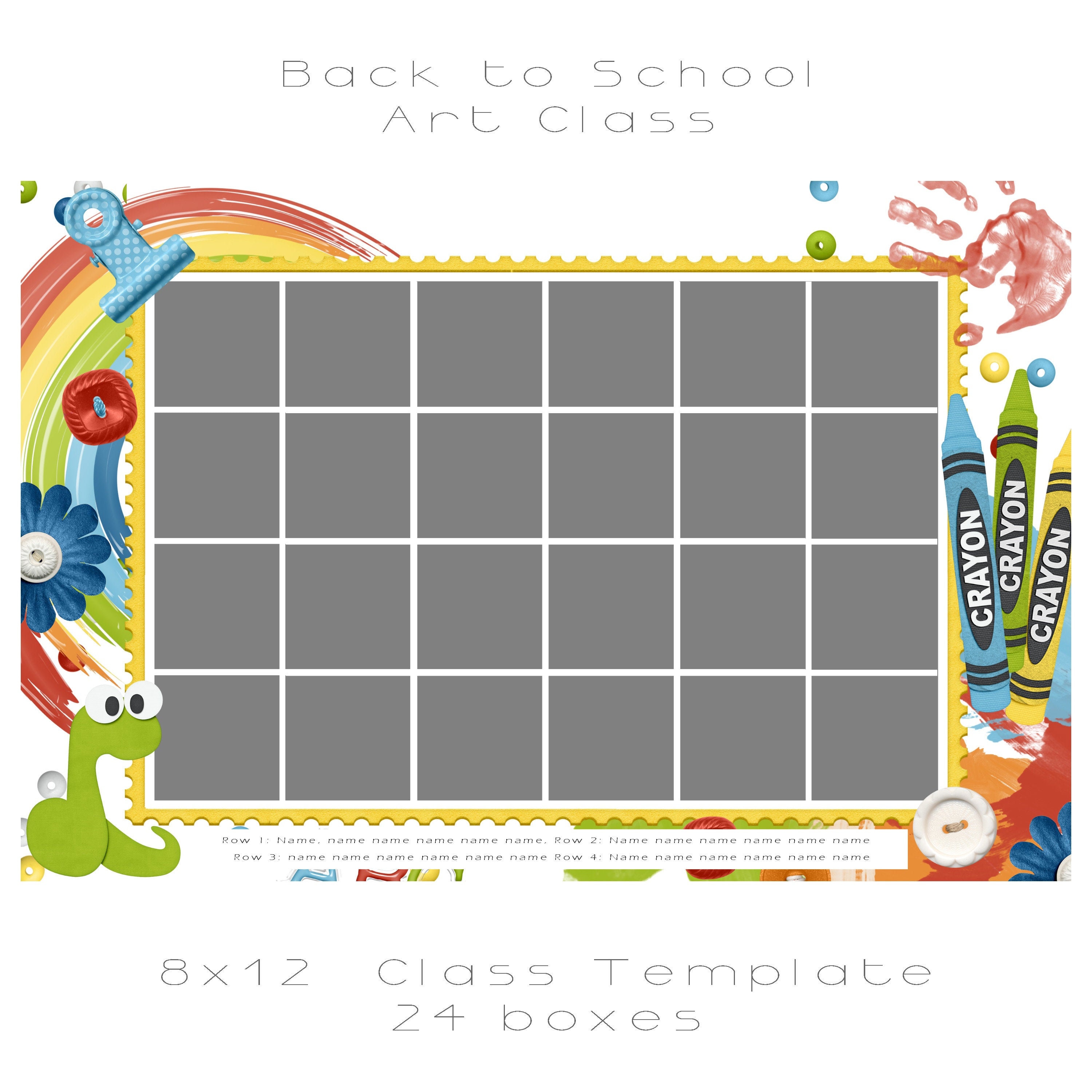 Back to School Class Art Class Preschool Kindergarten Etsy