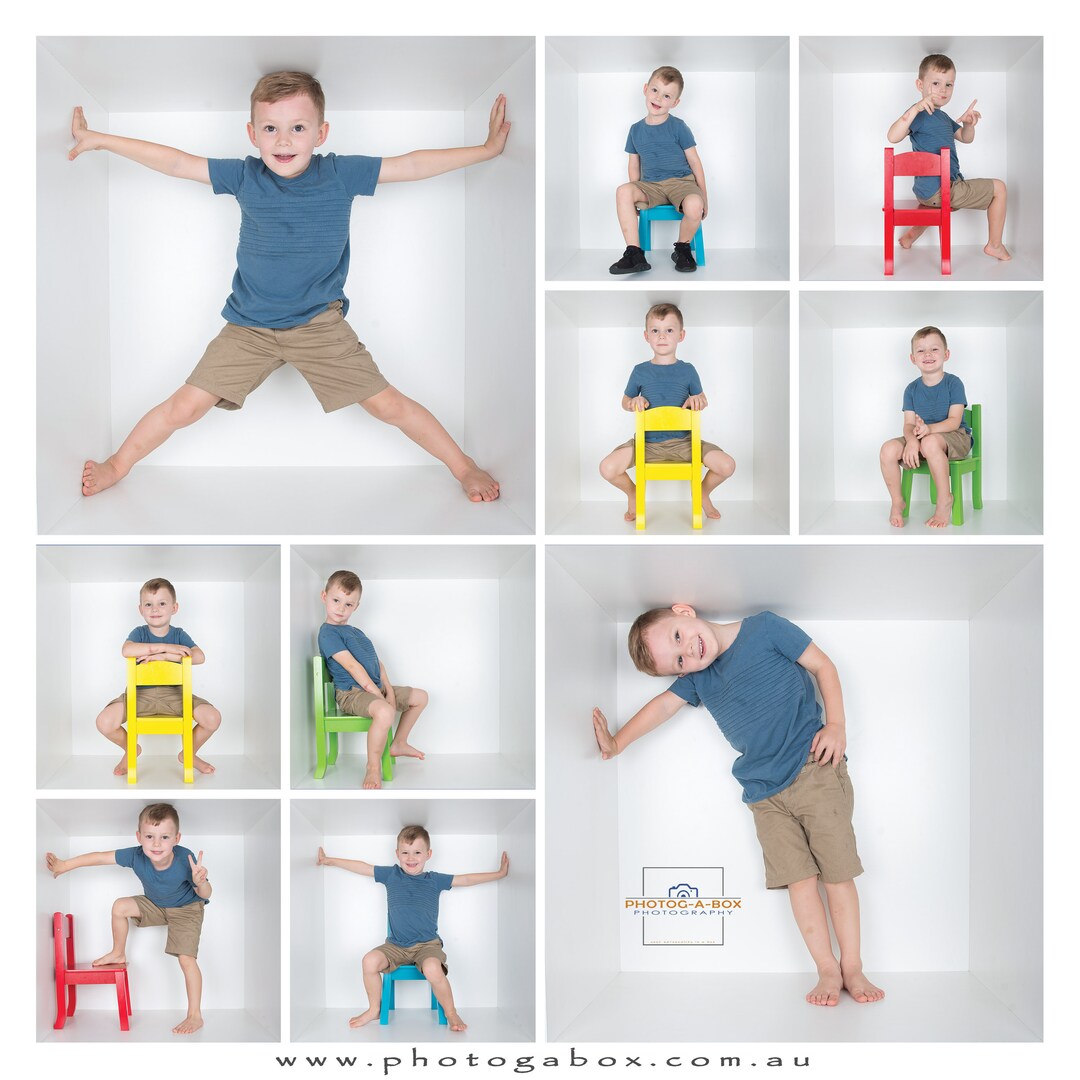 Digital Box Template Template Photogabox Template in the Box White Grid Box Grid 10