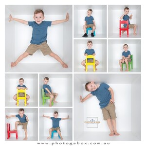 Digital Box Template | Photoshop Template | Photogabox template | In the Box | White grid | Box Grid | 10 box collage