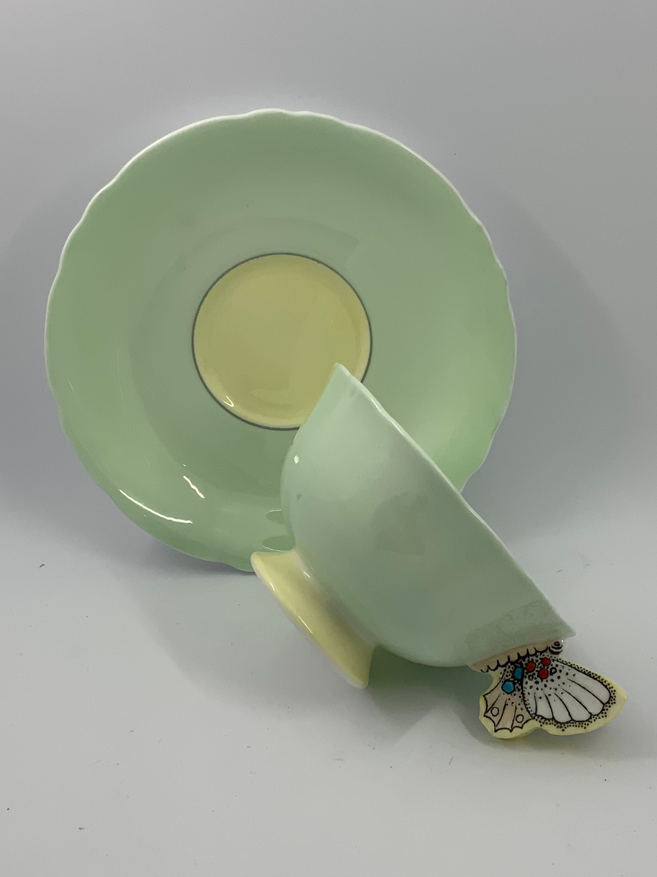Rare Butterfly Handle Teacupvintage Paragon Teacup Butterfly Etsy