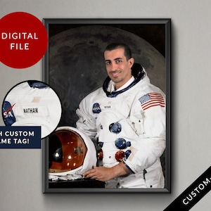 Portrait d’astronaute personnalisé, NASA, Amoureux de l’espace, cadeau amusant pour lui