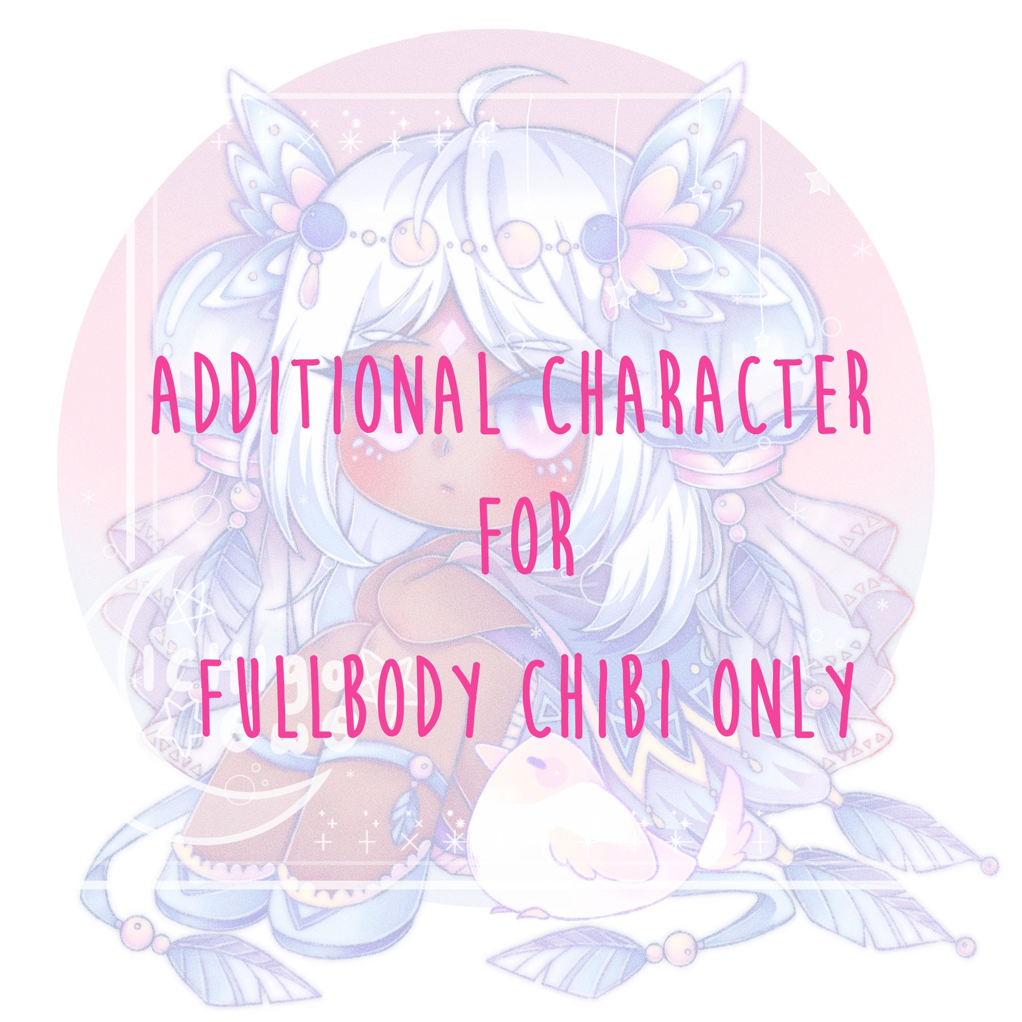 Additional Character for Fullbody Chibi Commission ONLY - Etsy
