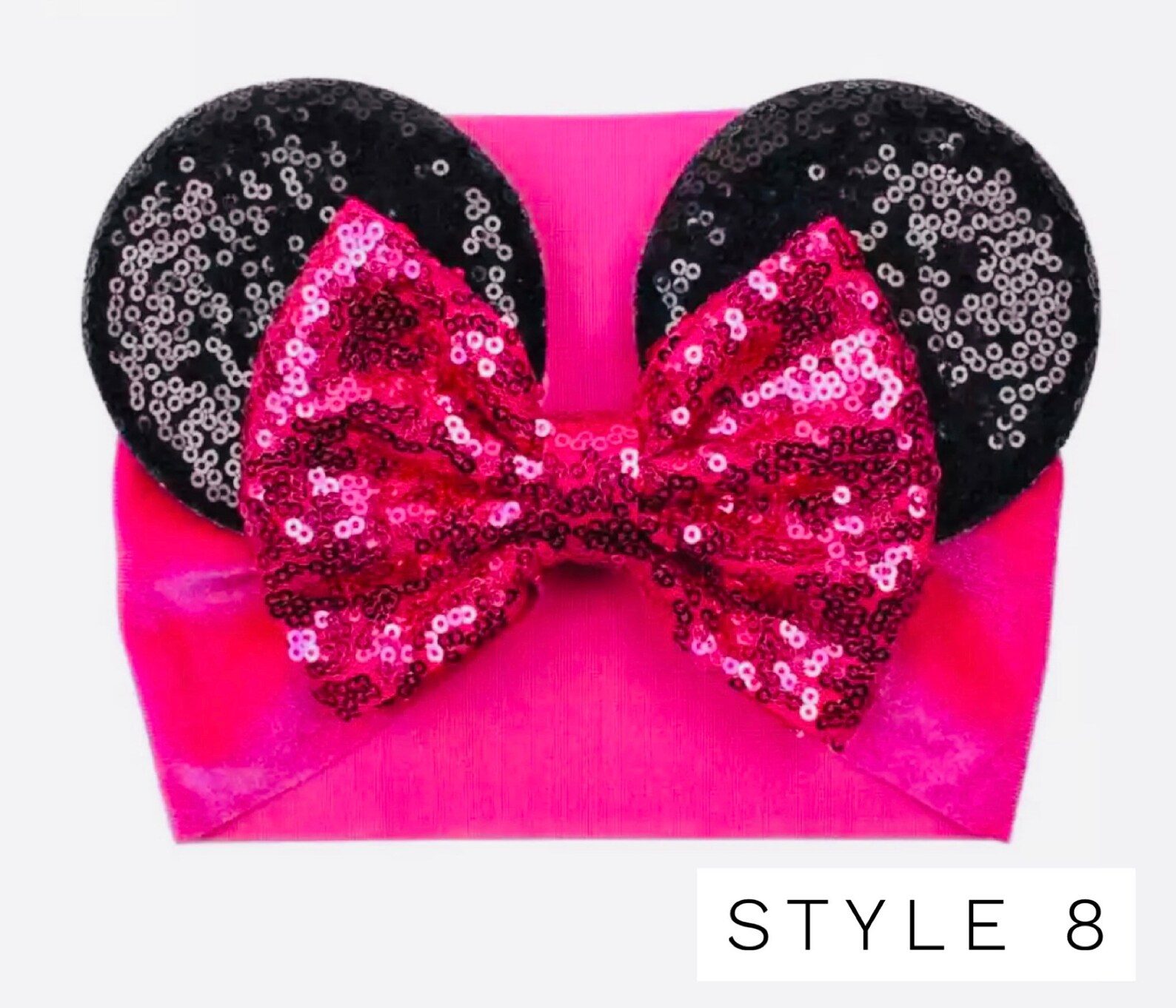 Baby Girls Minnie Mouse Ears Velvet Headband Baby Minnie Ears Etsy