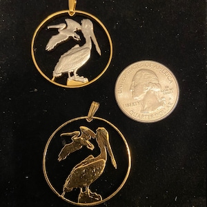 Pelican pendant from the Virgin Islands