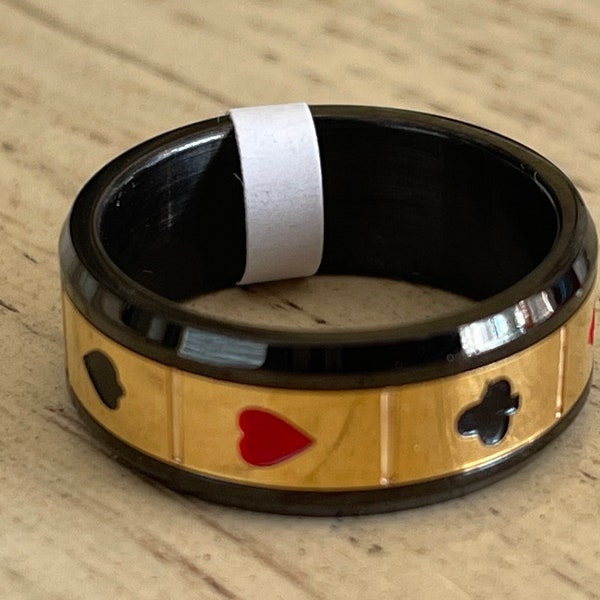 Poker Aces Spinner Ring