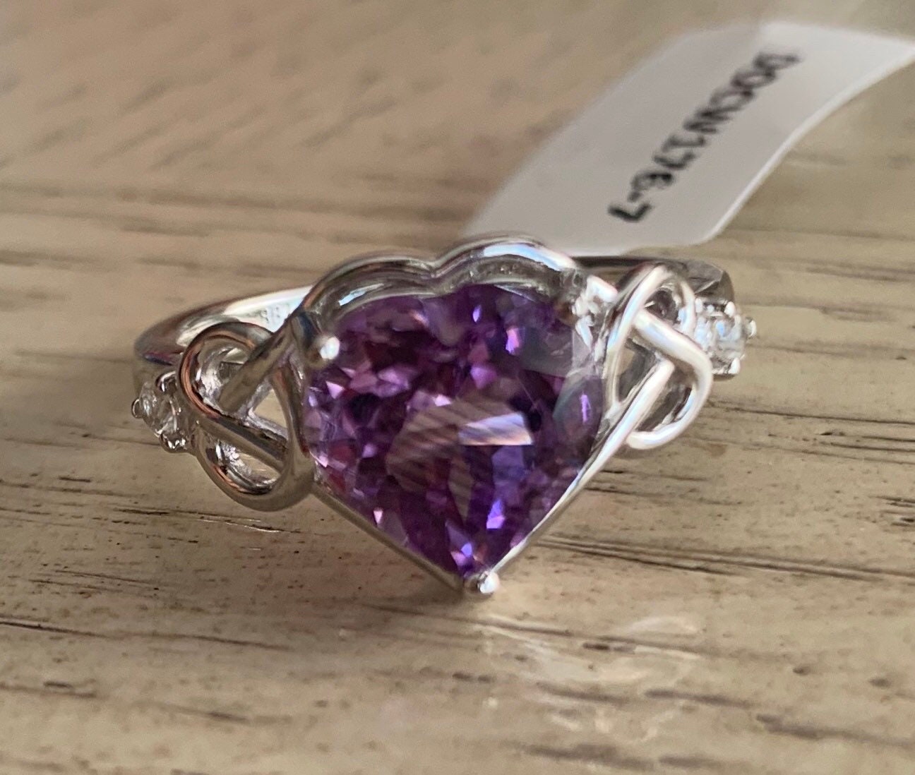 Heart Shaped Amethyst Cluster Ring | LUO