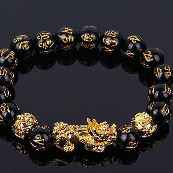 Feng Shui Black Obsidian Wealth Bracelet