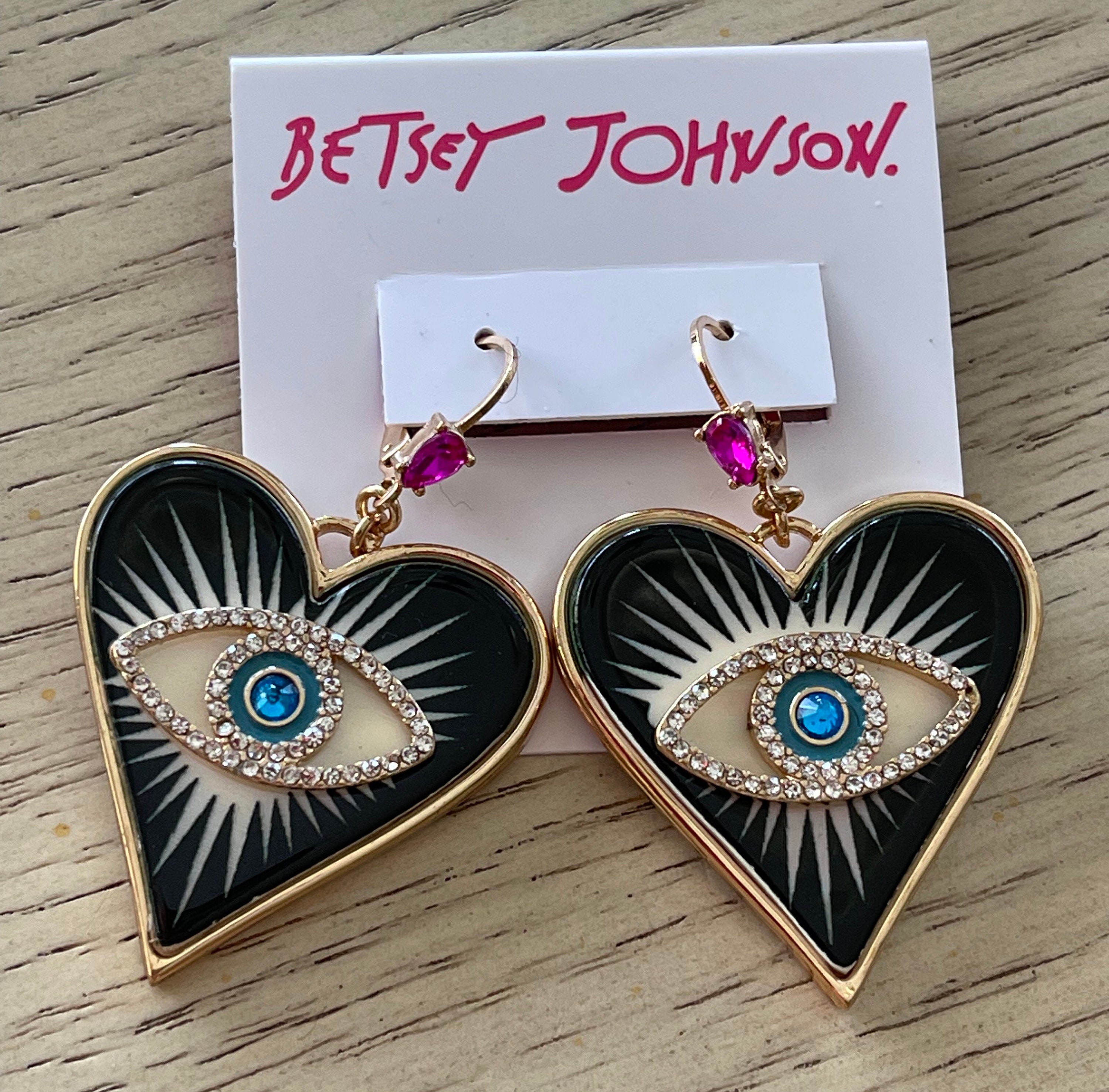 Amazon.com: Betsey Johnson Cat Front Back Earrings: Clothing, Shoes &  Jewelry