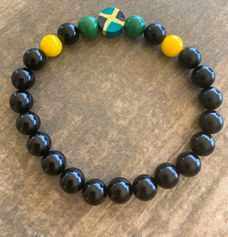 Unisex Jamaican Beaded Bracelet Etsy