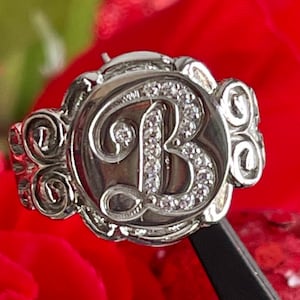 Chocolate Bar Initial Ring