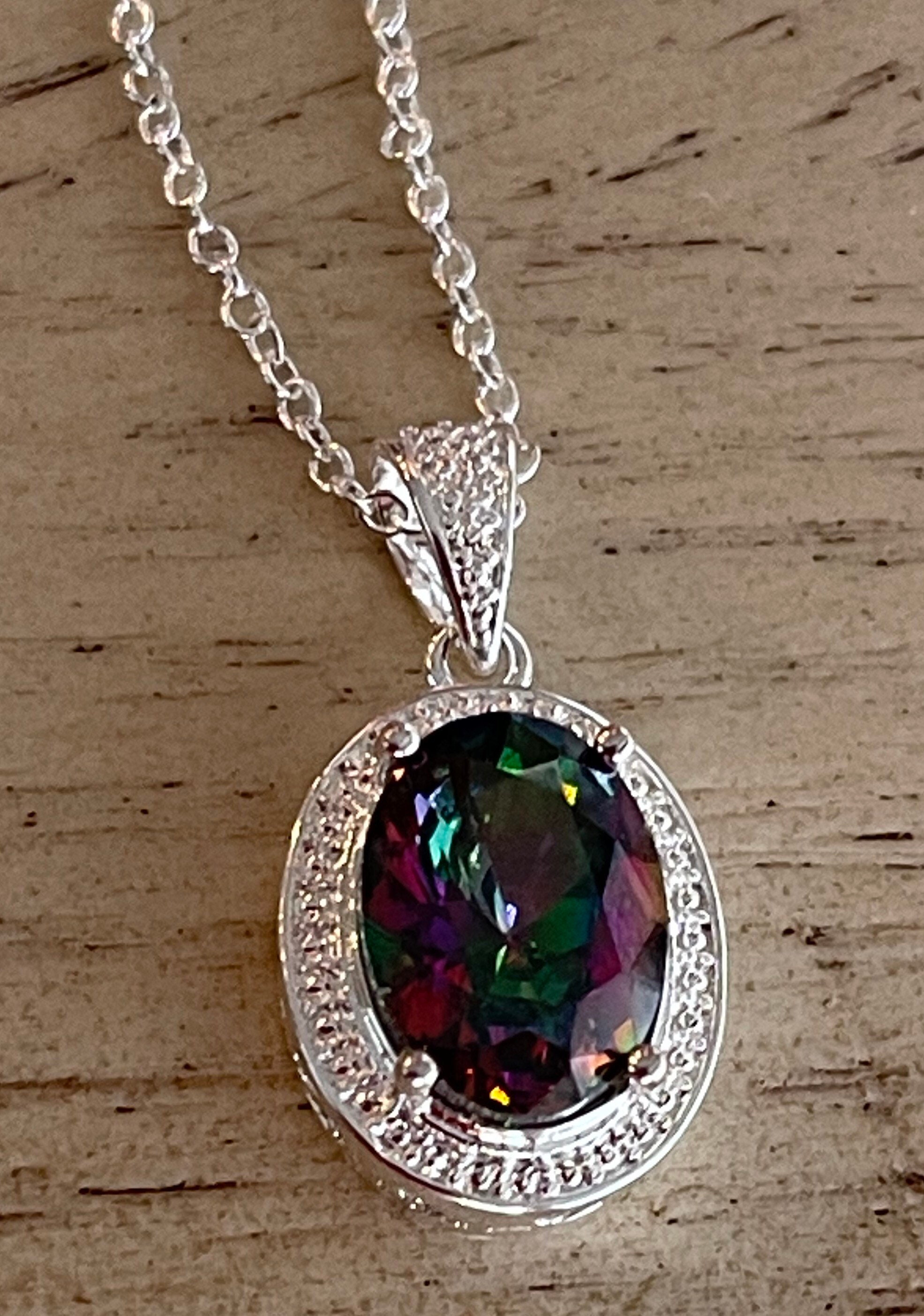 Rainbow shop topaz jewelry