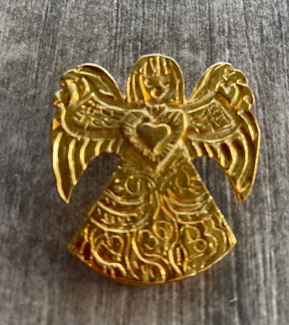Vintage Golden Angel Pin