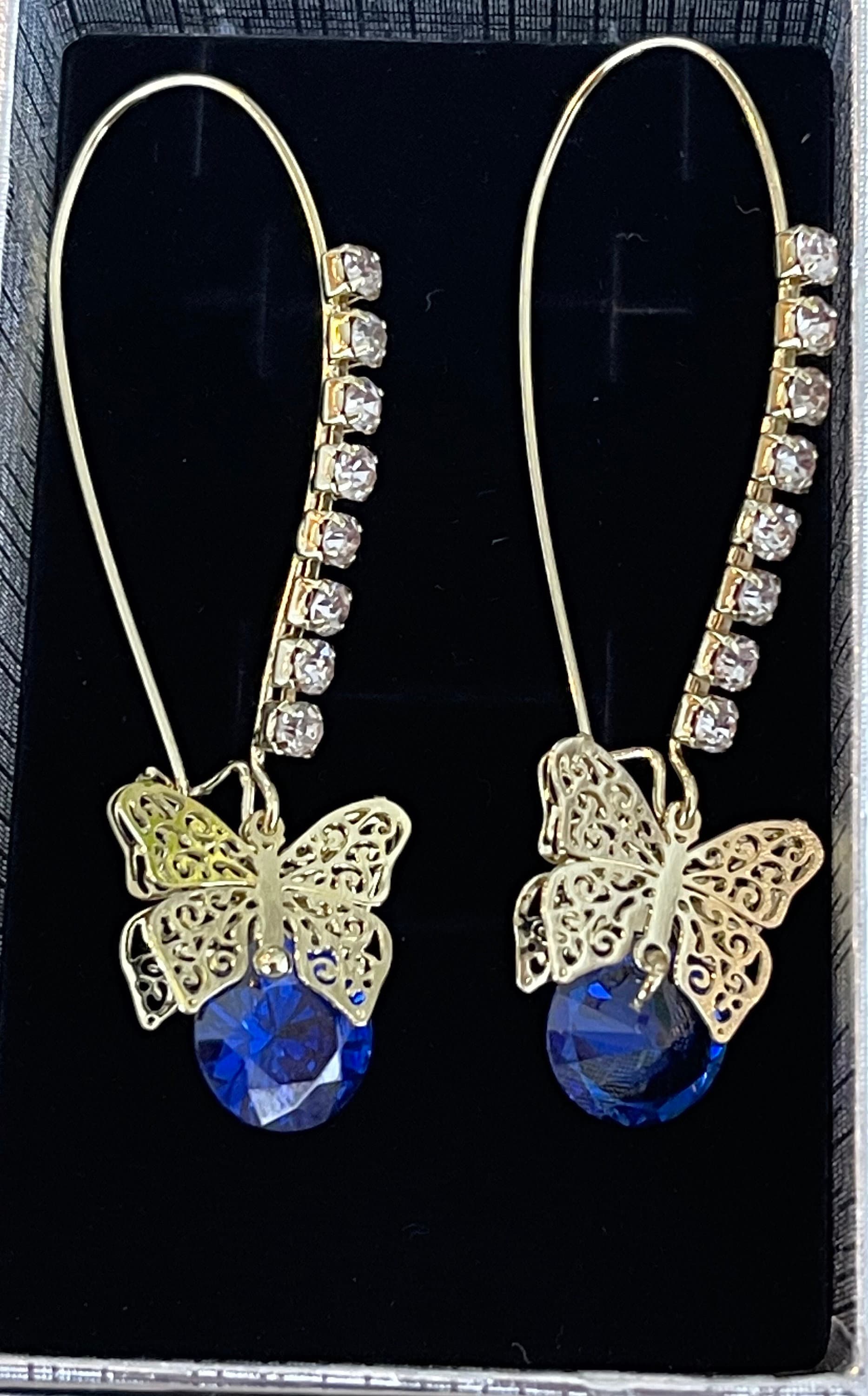 Betsey johnson sale butterfly earrings