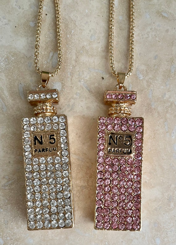 Buy Betsey Johnson Rhinestone Perfume Bottle Pendant Necklace