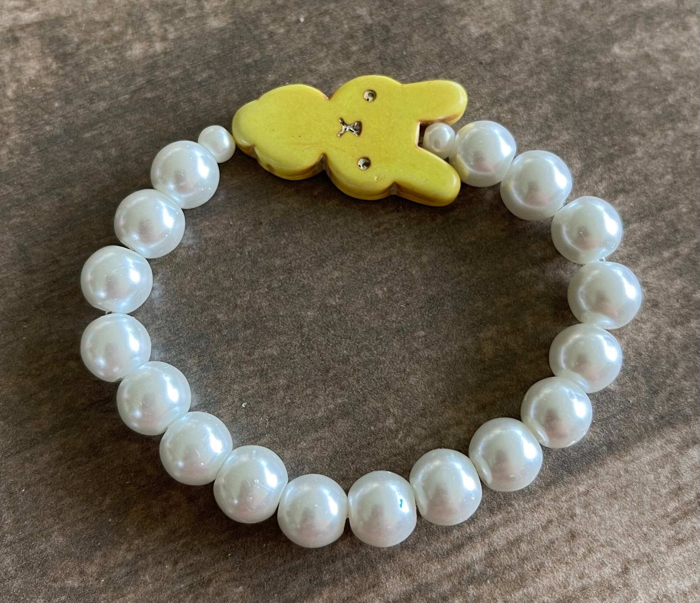 Little Girl Easter Bunny Bracelet Etsy