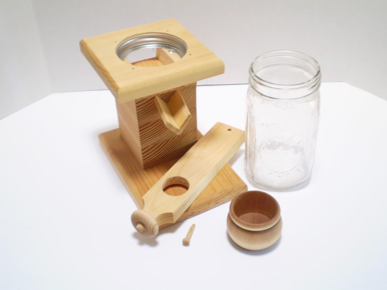 candy dispenser, peanut dispenser, wooden bar accessory, gifts for men, mason jar, office gifts, unique handcrafted gifts,