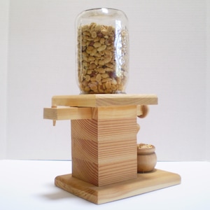 candy dispenser, peanut dispenser, wooden bar accessory, gifts for men, mason jar, office gifts, unique handcrafted gifts,