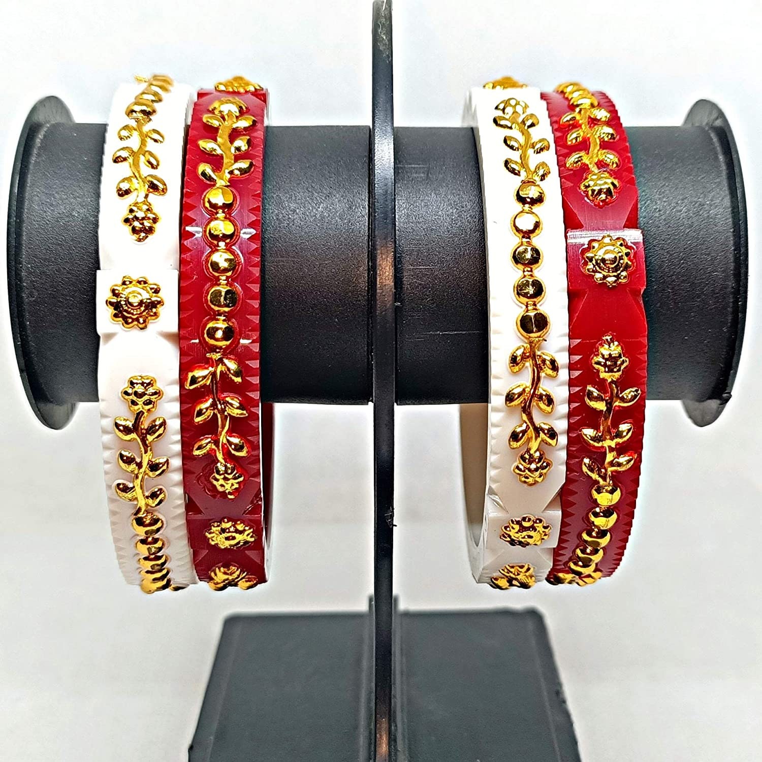 Gold Plated Bengali Shakha Pola Bangle Set for Women Pack of 4 Etsy