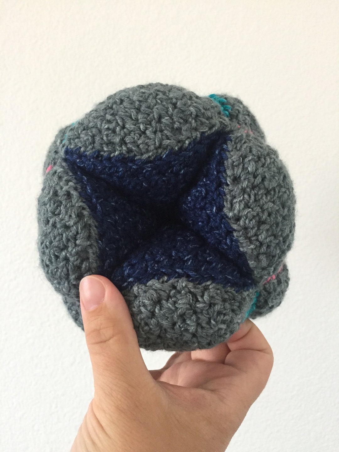 Crochet Cube Toy Pattern: Handmade Montessori Style Textured Sensory ...