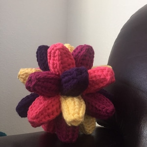 Montessori Sensory Toy, spiked bouncy ball Crochet Pattern: