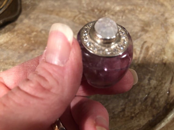 Unique Rare BOLD Statement solid carved from Amet… - image 8