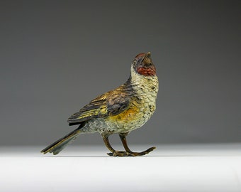 Vienna Bronze, Red Robin, Austria late-1800s