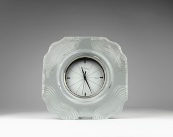 DAUM, Table Clock "Topography", 1970s